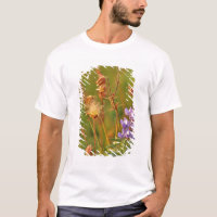 Flores silvestres de altramuz y humo de pradera en