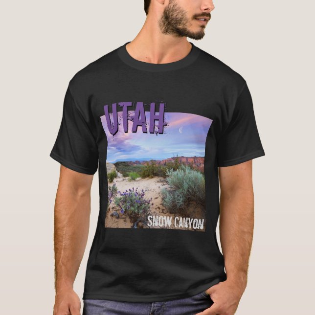 Camiseta Flores silvestres de cañón de nieve Utah (Anverso)