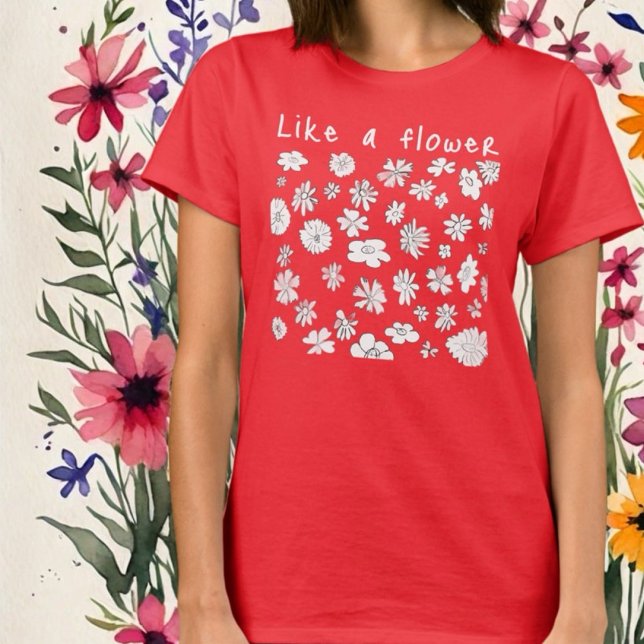 Camiseta Flores silvestres de flores de personalizado inspi (Subido por el creador)