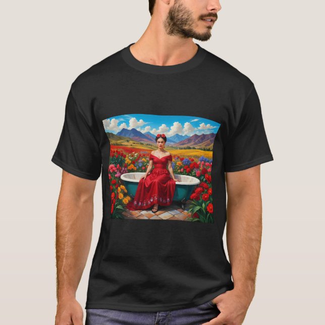 Camiseta Flores silvestres de Frida Kahlo (Anverso)