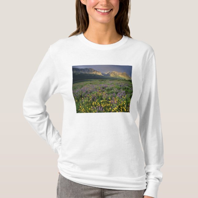 Camiseta Flores silvestres de la pradera llenan la pradera  (Anverso)