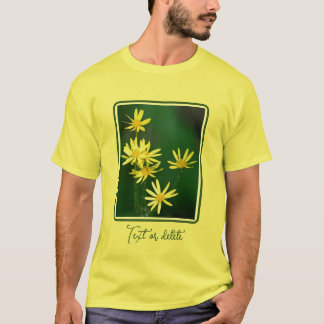 Camiseta Flores silvestres de margarita amarilla Delicadas