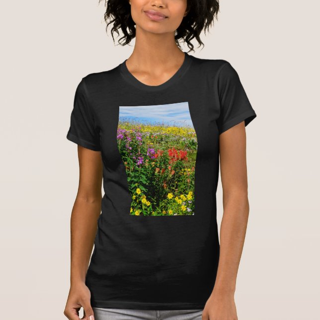 Camiseta Flores silvestres de Montaña Rocosa (Anverso)