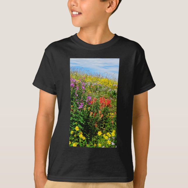 Camiseta Flores silvestres de Montaña Rocosa (Anverso)