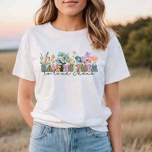 Camiseta Flores silvestres elevándolas para amar a Jesús