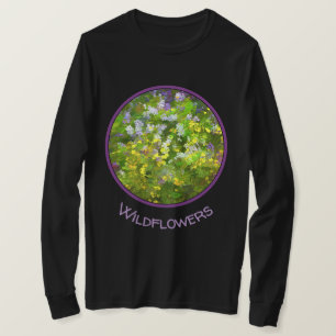 Camiseta Flores silvestres Impasto Pintura - Arte de flores
