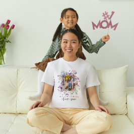 Camiseta Flores silvestres mullidas mariposas foto Día de l