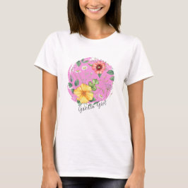 Camiseta Flores silvestres para dibujos de pollo o de cosec