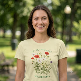 Camiseta Flores Silvestres Suaves Pero Resistentes Accesori