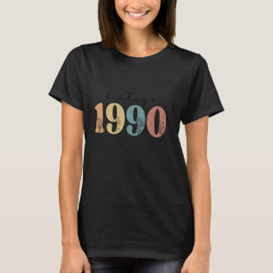 Camiseta Flores silvestres vintage 1990 Retro 35 cumpleaños