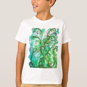 Camiseta FLORES SIMILARES amarillo verde claro