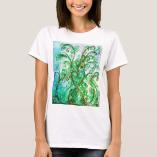 Camiseta FLORES SIMILARES amarillo verde claro