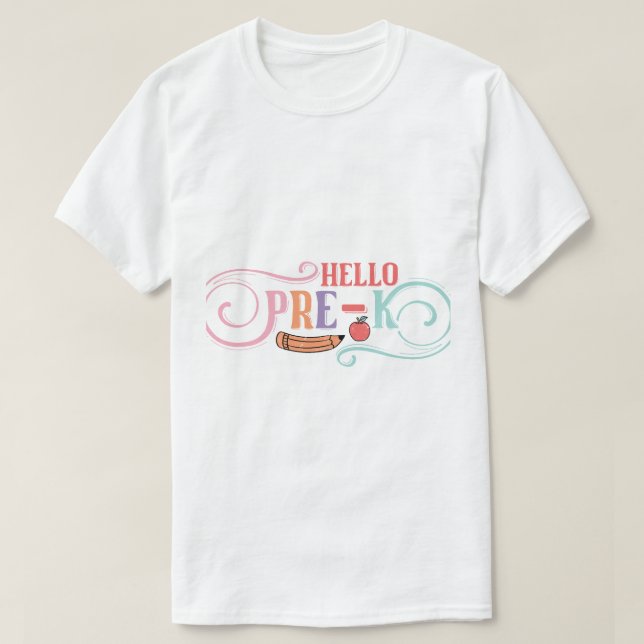 Camiseta Flores Sólidas y Contorno (Diseño del anverso)