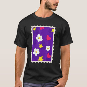 Camiseta Flores Stamp Groovy Rave 60's 70 Hippie Retro V