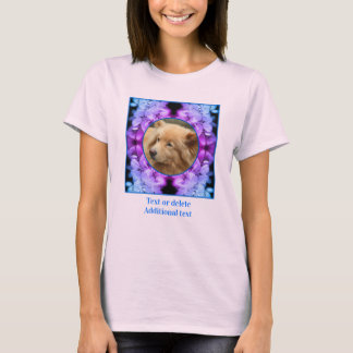 Camiseta Flores Tintadas Crean Tu Propia Foto