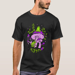 Camiseta Flores Toadstool Hut Purple Frogs