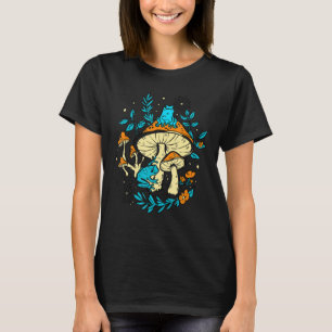 Camiseta Flores Toadstool Hut Ranas Turquesas