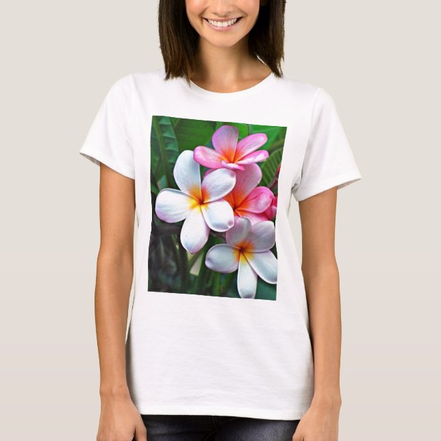 Camiseta Flores tropicales (Anverso)