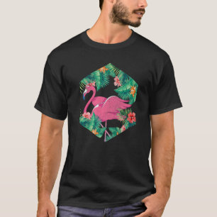 Camiseta Flores tropicales animales Flores de aves Florales