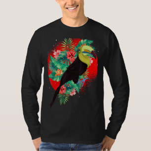 Camiseta Flores Tropicales De Aves De La Selva Tropical A