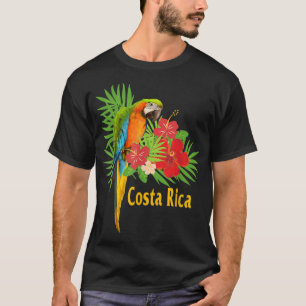 Camiseta Flores tropicales de loro de vacaciones de Costa R