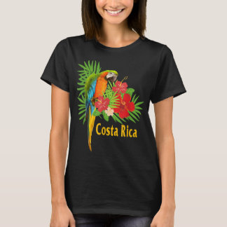 Camiseta Flores tropicales de loro de vacaciones de Costa R
