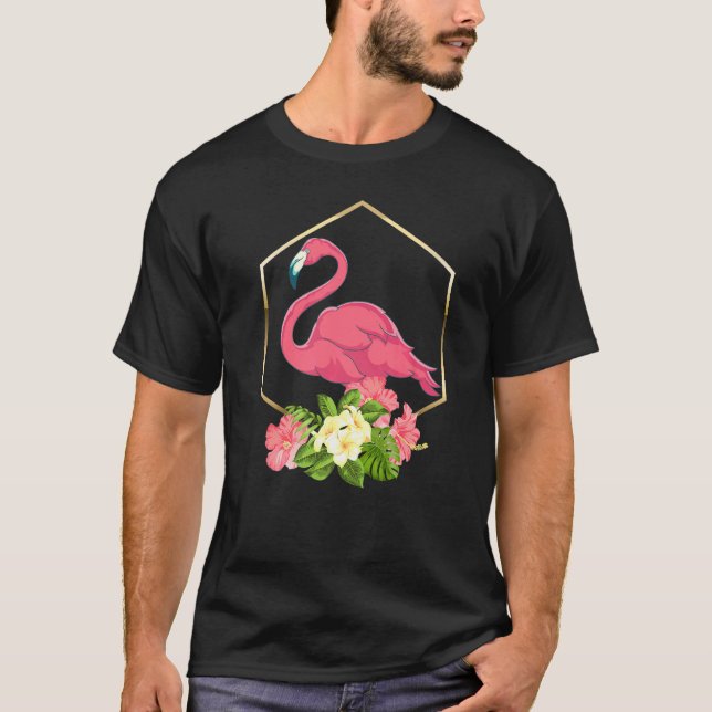 Camiseta Flores tropicales Exóticas Animales Florales De Pá (Anverso)
