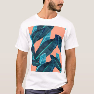 Camiseta Flores tropicales, fondo botánico sin costuras.