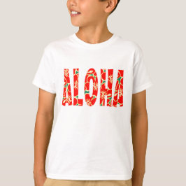 Camiseta Flores tropicales hawaianas Hibiscus Luau
