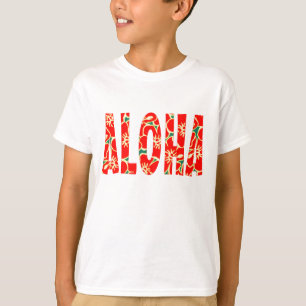 Camiseta Flores tropicales hawaianas Hibiscus Luau