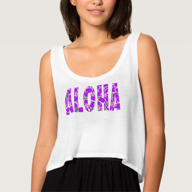 Camiseta Flores tropicales hawaianas Hibiscus Luau (Anverso)