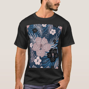 Camiseta Flores tropicales Palm Leaves Textura