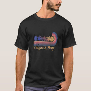 Camiseta Flores Tropicales Retro Magens Bay Estilo 80's Sur