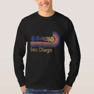 Camiseta Flores Tropicales Retro San Diego Estilo Surf 80's
