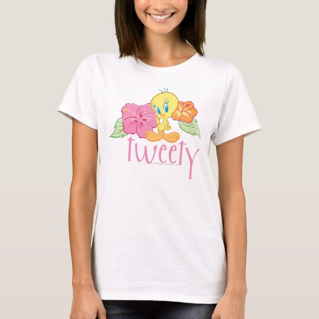 Camiseta Flores tropicales TWEETY™ (Anverso)