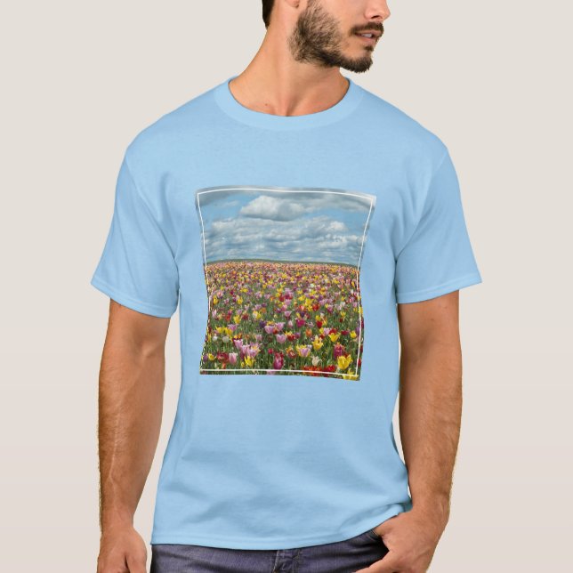 Camiseta Flores | Tulips Willamette Valley Oregon (Anverso)
