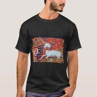 CAMISETA FLORES UNICORNOS Y FANTASOS,MONOGRAMA DE MOTIVOS F