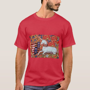 CAMISETA FLORES UNICORNOS Y FANTASOS,MONOGRAMA DE MOTIVOS F