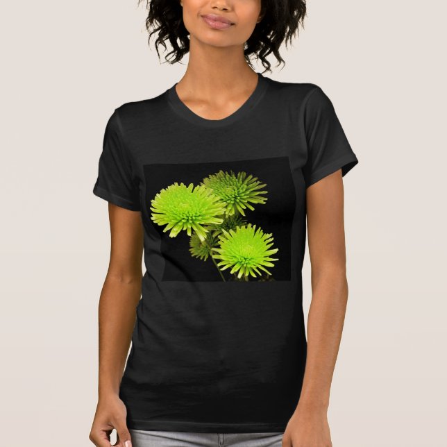 Camiseta Flores verdes (Anverso)