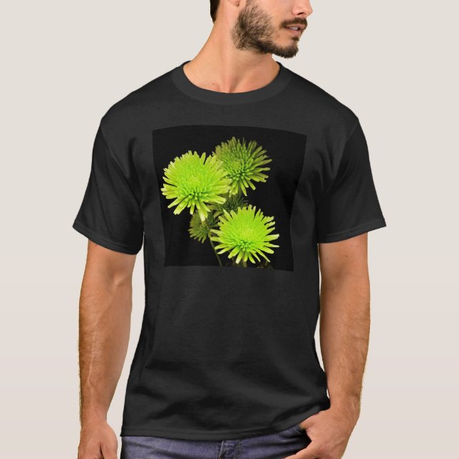 Camiseta Flores verdes (Anverso)