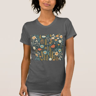 Camiseta Flores vibrantes y coloridas