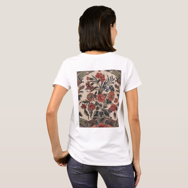 Camiseta Flores Victorianas  (Reverso completo)