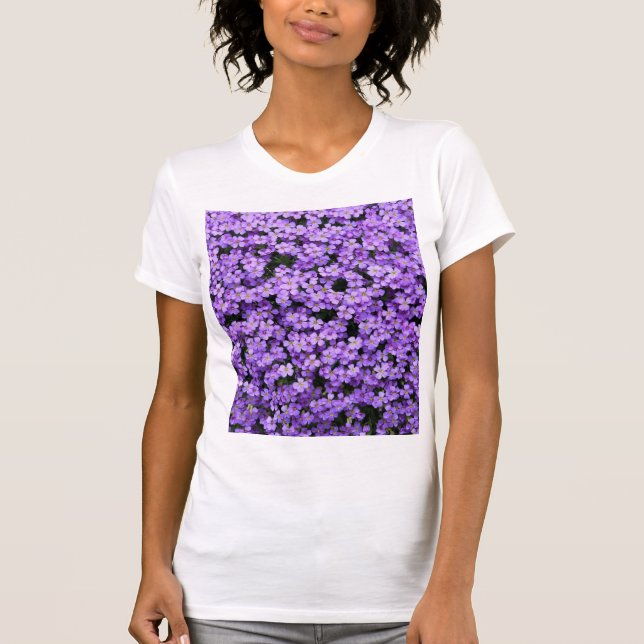 Camiseta Flores violetas (Anverso)