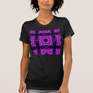 Camiseta Flores violetas sin foco