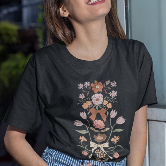 Camiseta Flores y arcos de terracota (Subido por el creador)