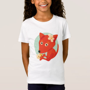 Camiseta Flores y chica lindo del Fox