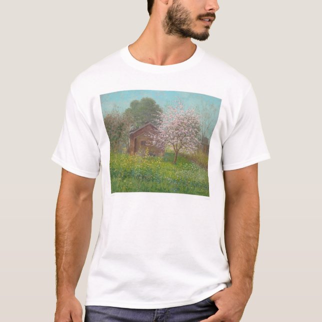 Camiseta Flores y mostaza salvaje (1152) de la almendra (Anverso)