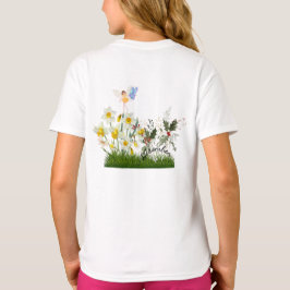 Camiseta Flores y piedra de nacimiento de diciembre
