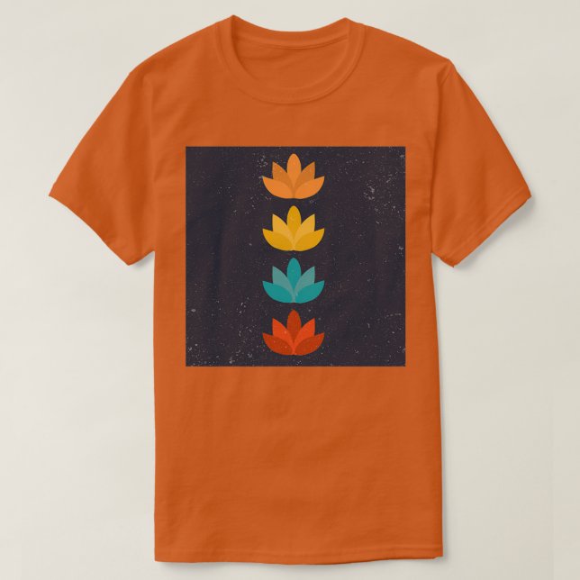 Camiseta Flores y yoga (Diseño del anverso)