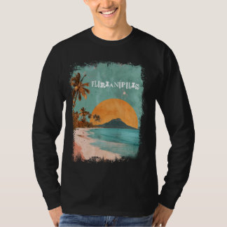 Camiseta Florianopolis Brasil Retro Beach Sunset Vintage Pa